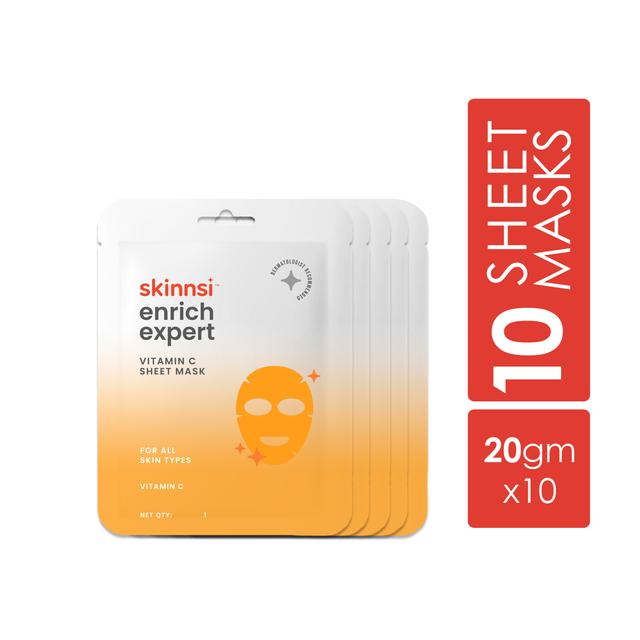 prod-img-Enrich Expert Vitamin C Sheet Mask (Pack of 10)